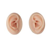 Supkancl Modèle d'oreille d'organe Humain en Silicone Grandeur Nature modèle de Support Boucle Silicone Souple for l'apprentissage l'acupuncture
