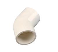 Supkancl Raccord coudé à 45 degrés en PVC, diamètre intérieur 16 à 75 mm, raccord for Tuyau d'irrigation de Jardin(White,I.D 50mm (1 Piece))