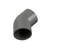 Supkancl Raccord coudé à 45 degrés en PVC, diamètre intérieur 16 à 75 mm, raccord for Tuyau d'irrigation de Jardin(Szary,I.D 50mm (1 Piece))