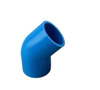 Supkancl Raccord coudé à 45 degrés en PVC, diamètre intérieur 16 à 75 mm, raccord for Tuyau d'irrigation de Jardin(Blue,I.D 50mm (1 Piece))