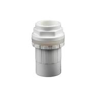 Supkancl Raccord coudé à 90° en PVC Blanc, 20 à 50 mm, raccord Direct, Joints épais, for Irrigation de Jardin, entrée, Sortie, vidange(Style 2(I D),25mm(1Pc))