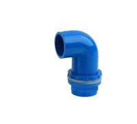 Supkancl Raccord coudé à 90° en PVC Bleu, 20 à 50 mm, raccord Direct, Joints épais, for Irrigation de Jardin, entrée, Sortie, vidange(Style 1(I D),20mm(1Pc))