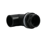 Supkancl Raccord coudé à 90° en PVC Noir, 20 à 50 mm, raccord Direct for trop-Plein d'aquarium, raccord d'entrée et de Sortie d'irrigation de Jardin(Style 1(I D),32mm(1Pc))