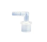 Supkancl Raccord coudé cannelé en PP, Filetage mâle 1/2", 6,4 à 15,8 mm, for Aquarium(1l2 x 15.8mm)