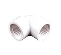Supkancl Raccord coudé Droit en T for Tuyau en PVC, Filetage Femelle 1/2", 3/4", 1", Embout de raccord, Adaptateur for Tube d'eau d'aquarium(Elbow,1 inch)