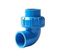 Supkancl Raccord coudé en PVC de 20 à 50 mm, 1 pièce, raccord d'alimentation en Eau for Irrigation de Jardin, Accessoires de Drainage for Aquarium, raccord d'alimentation en Eau(Blue,Inner Dia 50mm)