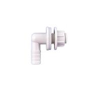 Supkancl Raccord coudé for Tuyau d'arrosage d'aquarium, Filetage 3/8" vers 14 mm, 1/5 pièces(Silver,1pc)