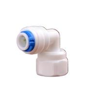 Supkancl Raccord coudé for Tuyau PE, Filetage Femelle 1/4" - OD 1/4" - Connecteur Rapide for Filtre d'aquarium