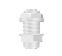 Supkancl Raccord de cloison Droit 6,5 mm, 50 pièces, 1/4", for Tuyau Pom, connecteur de Tuyau PE, pièces de Filtre à Eau