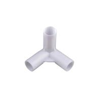 Supkancl Raccord de Tuyau Blanc 12 mm, 2 pièces, coude en T 60 °, 90 °, 120 °, 135 °, raccord Droit, raccords de Bricolage, Adaptateur de Crochet de Garde-Robe(60 Degree Three-Way)