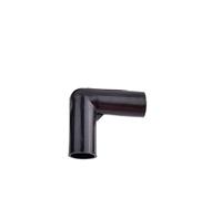 Supkancl Raccord de Tuyau coudé en PVC Noir, 2 pièces, 8 à 19 mm, raccord Droit en T à Quatre Voies(Elbow 19mm)