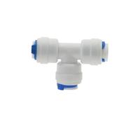 Supkancl Raccord de Tuyau d'eau RO, coude Droit, Croix en T, raccord Rapide en Plastique, connecteur d'osmose Inverse, 1 pièce(PE 3I8-3I8-3I8)
