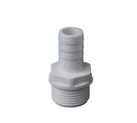 Supkancl Raccord de Tuyau en Plastique 6 mm, 8 mm, 10 mm, 12 mm, Queue cannelée, Filetage mâle BSP 1/2" et 3/4"(16-06)