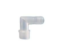 Supkancl Raccord de Tuyau en Plastique cannelé vers Filetage mâle 1/8, 1/4, 3/8, 1/2, 3/4, coude réducteur for Aquarium, connecteur de Tuyau en PP(3I4-12.7)