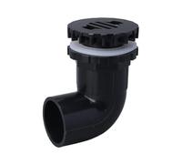 Supkancl Raccord de Tuyau en PVC 20/25/32/40/50 mm, raccord de Sortie de Tuyau d'évacuation d'aquarium, coude à 90 degrés(Black,32mm)