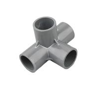 Supkancl Raccord de Tuyau en PVC Gris, 1 pièce, 20, 25, 32 mm, coude Droit, té, Joints croisés, Adaptateur de Tuyau d'eau, Joints 3, 4, 5, 6 Voies(Purple,I.D 20mm)