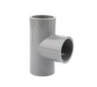 Supkancl Raccord de Tuyau en PVC Gris, 1 pièce, 20, 25, 32 mm, coude Droit, té, Joints croisés, Adaptateur de Tuyau d'eau, Joints 3, 4, 5, 6 Voies(White,I.D 20mm)