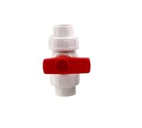 Supkancl Raccord de vanne à Boisseau sphérique en PVC, 1 pièce, 20/25/32/40/50/63-110 mm, Adaptateur for Irrigation de Jardin et Agriculture(Inner dia 63mm,White 1pc)