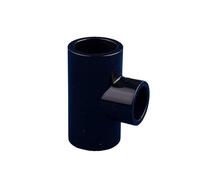 Supkancl Raccord en T réducteur en PVC, diamètre intérieur 20 à 50 mm, raccord de Tuyau d'eau à 3 Voies, raccord d'irrigation de Jardin, Adaptateur de coupleur for Aquarium(Black,40x25mm)