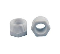 Supkancl Raccord fileté en Plastique, 2/5 pièces, 3/8", 1/4", 1/8", 1/2", 3/4", 1", mâle/Femelle Droit, Adaptateur d'irrigation(1I2 Female-1 Male,5Pcs)