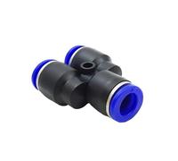 Supkancl Raccord pneumatique en T de Type «Y» 10 pièces PY4 PY6 PY8 PY10 PY12 PY14 PY16 diamètre extérieur 4 6 8 10 12 14 16 mm raccord de Tuyau d'air(PW8-6)