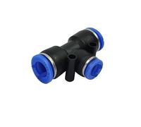 Supkancl Raccord Rapide en T de Type PG/PEG/PW, 1 pièce, for Tuyau en Plastique de 4 à 12 mm(PEG,8-4)