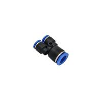 Supkancl Raccord Rapide en T de Type PG/PEG/PW, 1 pièce, for Tuyau en Plastique de 4 à 12 mm(PW,6-4)