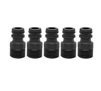 Supkancl Raccord Rapide fileté à 4 Points for Tuyau d'arrosage, 1/3/5/10 pièces, raccord Rapide for Tuyau d'arrosage, Fournitures d'irrigation de Jardin(5PCS)