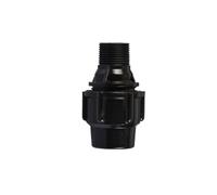 Supkancl Raccord Rapide for Tuyau d'arrosage en Plastique PE, Filetage Femelle/mâle, 20/25/32/40/50/63 mm(Black-Male Thread,63mm)