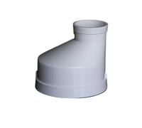 Supkancl Raccord réducteur décalé for Tuyau de Drainage en PVC Blanc, diamètre intérieur 50, 75, 110, 160 mm, Adaptateur for systèmes de Drainage, 1 pièce(ID 110x50mm)