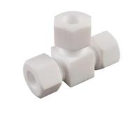 Supkancl Raccord Union à Compression for Tube PTFE, 1 pièce, 3 Voies, 2, 3, 4, 6, 8, 10, 12-24 mm, 1/16", 1/8", 1/4", 3/8", 1/2", 3/4", 1"(19.05-19.05-19.05mm)