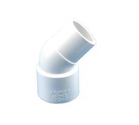 Supkancl Raccords coudés en PVC 90°, 45°, 1/6 pièces, diamètre extérieur 20/25/32/40/50/63 mm, adaptateurs for Aquarium(45 Degree Elbow 32mm,1PC)