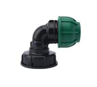 Supkancl Raccords de réservoir IBC S60 for réservoir IBC vers Adaptateur de Tuyau PE 20/25/32 mm, connecteur Rapide d'arrosage de Jardin(20mm-Elbow)