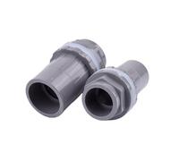 Supkancl Raccords de tuyauterie en PVC Gris for Aquarium, 2/5/10 pièces, 20 à 50 mm, Filetage de débordement, Accessoires d'alimentation en Eau, Joint(50mm,2Pcs)