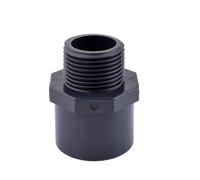 Supkancl Raccords de tuyaux d'irrigation de Jardin en PVC, Filetage mâle 1/2"-2" vers connecteurs Droits 20 mm-63 mm, 1/2/5 pièces(3l4 InchXID25mm,2pcs)