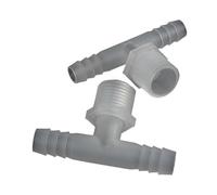 Supkancl Raccords de tuyaux d'irrigation en Plastique PP, Filetage G1/2" vers 8 à 12 mm, 3/5/10/30/100 pièces(12-G1l2-12,3pcs)