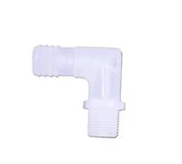 Supkancl Raccords de tuyaux en Plastique, Filetage mâle, Denture extérieure, coude, 1/8, 1/4, 3/8, 1/2, 3/4(6.4mm Hose ID,1/8")