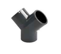 Supkancl Raccords en T en Y for tuyaux en PVC, 1/5 pièces, 20/25/32/40/50/63 mm, raccords à 3 Voies for tuyaux d'aquarium en Plastique(63mm,5 Pieces)