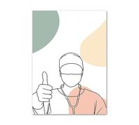 Supkancl Santé bucco-Dentaire Dentiste Chirurgie Outils Mur Art Toile Peinture Affiches et Impressions Photos murales for médecin Bureau Clinique décor(C,13X18 cm Unframed)