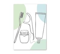Supkancl Santé bucco-Dentaire Dentiste Chirurgie Outils Mur Art Toile Peinture Affiches et Impressions Photos murales for médecin Bureau Clinique décor(J,13X18 cm Unframed)