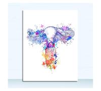 Supkancl Toile Peinture Nordique Affiches Et Gravures Mur Photos Médecins Bureau Décor Coloré Anatomie Cerveau Coeur Rein Sein Art(9,20x25cm No Frame)