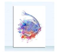 Supkancl Toile Peinture Nordique Affiches Et Gravures Mur Photos Médecins Bureau Décor Coloré Anatomie Cerveau Coeur Rein Sein Art(8,15x20cm No Frame)