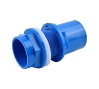 Supkancl Tuyau PVC épais de 20 à 50 mm, 3 Couleurs, raccord de vidange for Aquarium, Maison, Jardin, Bricolage, entrée et Sortie d'eau(1pc Blue,Inner dia 25mm)