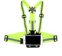 Supkeyer Harnais réfléchissant pour téléphone portable - Pour GoPro Hero/iPhone 16 15 14 13 12 11Pro Max/Samsung LG Huawei - Pour sports de plein air et course à pied