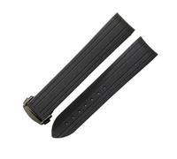 SUPKOUMKBG Bracelet de montre en caoutchouc 20 mm, étanche, adapté for observatoires de plongée(Black-Black-Z3)