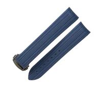 SUPKOUMKBG Bracelet de montre en caoutchouc 20 mm, étanche, adapté for observatoires de plongée(Blue-Black-Z3)
