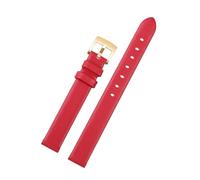 SUPKOUMKBG Bracelet de montre souple 5158517/5158544/5158972, 12mm 14mm, broche rose/gris/noir, cuir véritable(Red gold,12mm)