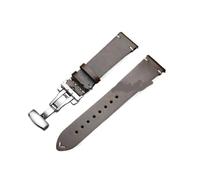 SUPKOUMKBG Bracelet de montre vintage en cuir for boucle papillon, coutures cirées for l'huile, 18/19/20/21/22/24 mm(B-ArmyGreen,22mm)