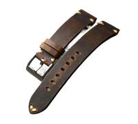 SUPKOUMKBG Bracelet en cuir style vintage, 18, 19, 20, 21, 22 mm, for homme, convient for hommes(21mm)