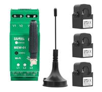 Supla Zamel - Compteur d'énergie WIFI MEW-01/ANT I Montage Facil I Mesures Précises I Surveillance de l'utilisation de l'énergie I Compatible avec Application Mobile